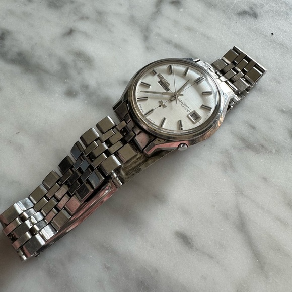 Seiko DX 1970 automatic- with khaki nato strap + orginal ss bracelet - Picture 9 of 17